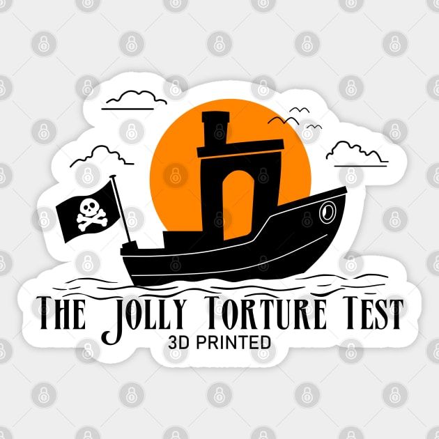 The Jolly Torture Test Sticker by Fibre Grease